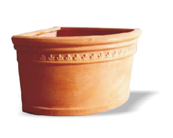 Corner Pot - Fibreclay